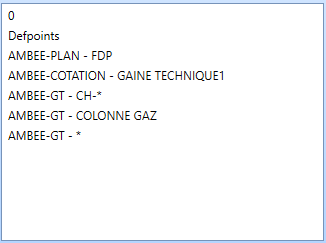 4. Liste des filtres d'activation de calque