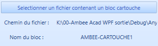1. Sélectionner un fichier contenant un bloc cartouche