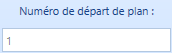 3. Numéro de départ de plan