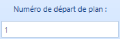 3. Numéro de départ de plan