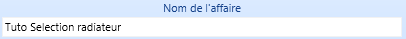 3. Nom de l'affaire